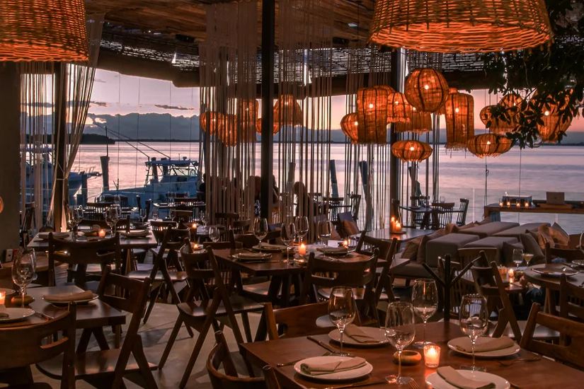 Restaurante Taboo Tulum de noche